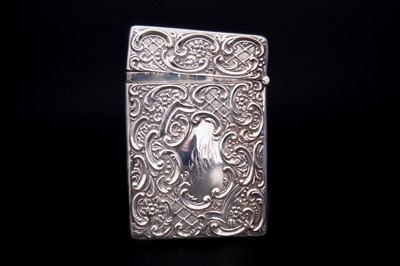 Lot 833 - EDWARDIAN SILVER CARD CASE