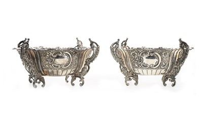 Lot 837 - PAIR OF VICTORIAN SILVER BOWLS