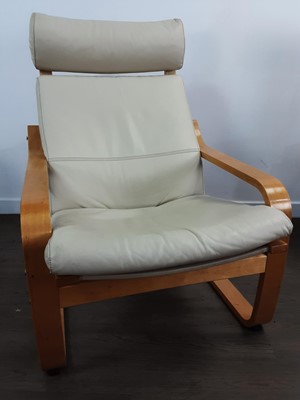 Lot 679 - FOUR IKEA CANTILEVER LOUNGE CHAIRS