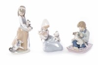 Lot 417 - LOT OF LLADRO FIGURES modelled as children and...