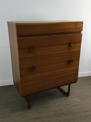 Lot 794 - RETRO TEAK CHEST OF DRAWERS