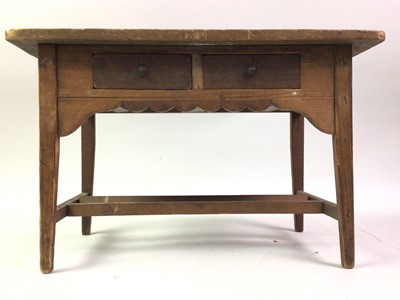 Lot 735 - MINIATURE WOODEN TABLE