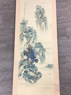 Lot 755 - FOUR CHINESE WALL SCROLLS