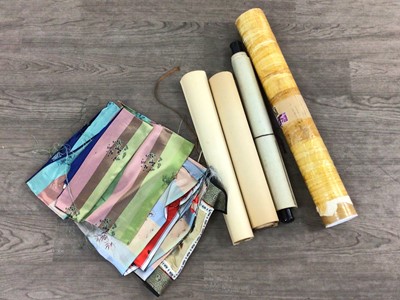 Lot 755 - FOUR CHINESE WALL SCROLLS