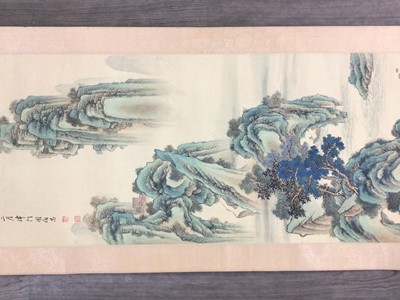 Lot 755 - FOUR CHINESE WALL SCROLLS