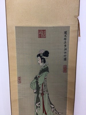 Lot 755 - FOUR CHINESE WALL SCROLLS