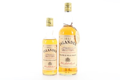 Lot 83 - BELL'S ISLANDER 75CL SINGED BY IAN GRIEVE AND HALF BOTTLE 37.5CL