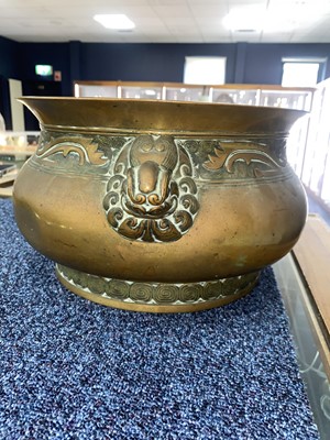 Lot 1284 - CHINESE BRONZE CENSER