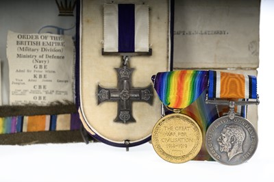 Lot 24 - WWI MILITARY CROSS GROUP, AWARDED TO CAPTAIN H.N. LEATHERBY R.E.