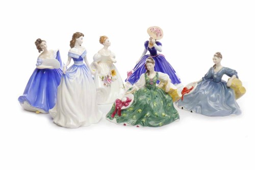 Lot 436 - LOT OF ROYAL DOULTON FIGURES including Mary:...