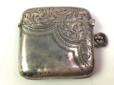 Lot 827 - TWO SILVER VESTA CASES