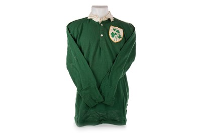 Lot 1778 - JOHN ‘JIMMY’ BUCHANAN OF THE IRISH FREE STATE, TWO MATCH WORN JUNIOR INTERNATIONAL JERSEYS