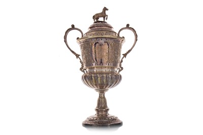 Lot 845 - VICTORIAN SILVER PLATED AGRICULTURAL TROPHY