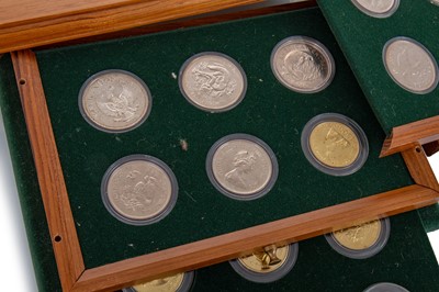 Lot 22 - CASED COLLECTION OF GOLD AND SILVER COINS