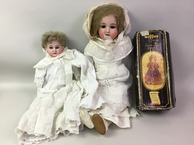 Lot 861 - THREE BISK HEADED DOLLS