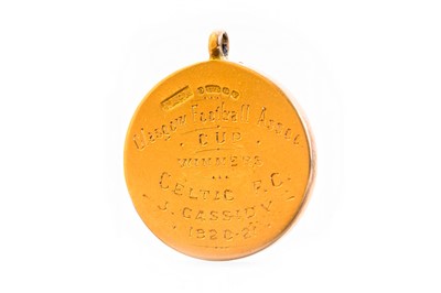 Lot 1903 - JOE CASSIDY OF CELTIC F.C., GLASGOW CUP WINNERS GOLD MEDAL