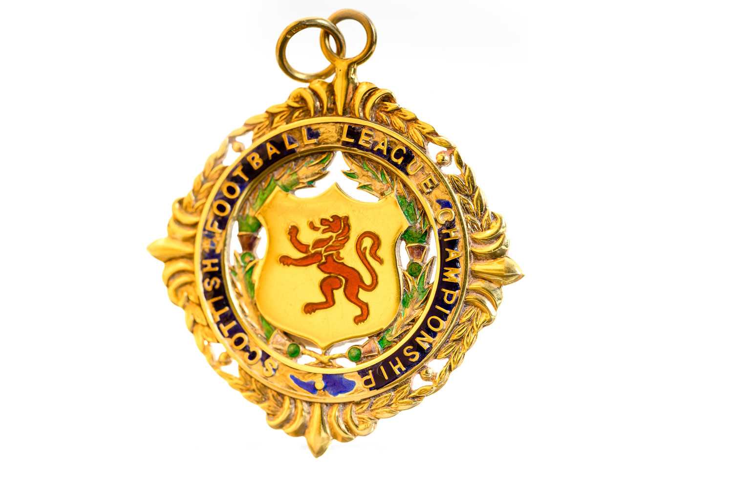 Lot 1929 - JOHN HUGHES OF CELTIC F.C., FIRST DIVISION WINNERS GOLD MEDAL