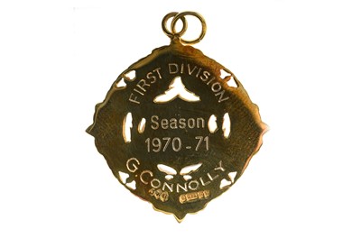 Lot 1932 - GEORGE CONNELLY OF CELTIC F.C., FIRST DIVISION WINNERS GOLD MEDAL