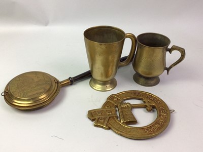 Lot 80 - GROUP OF BRASSWARE
