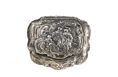 Lot 916 - CONTINENTAL SILVER SNUFF BOX