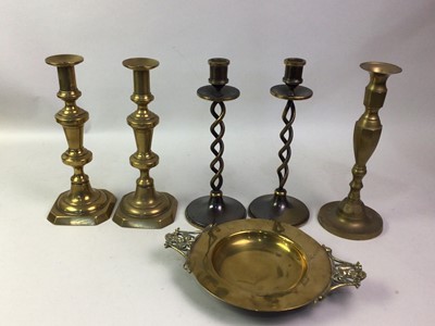 Lot 36 - GROUP OF BRASSWARE