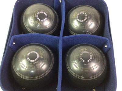 Lot 95 - TWO SETS OF LAWN BOWLS