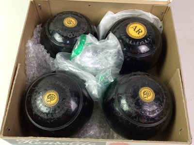 Lot 95 - TWO SETS OF LAWN BOWLS