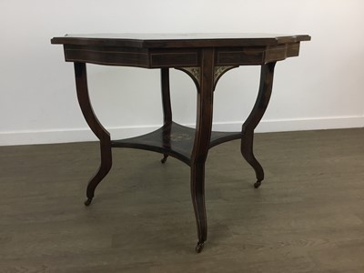 Lot 1480 - LATE VICTORIAN ROSEWOOD CENTRE TABLE