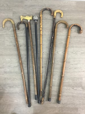 Lot 52 - COLLECTION OF WALKING STICKS