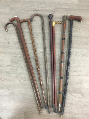 Lot 52 - COLLECTION OF WALKING STICKS