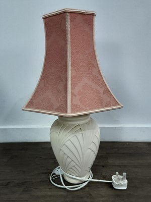 Lot 117 - GROUP OF FIVE TABLE LAMPS
