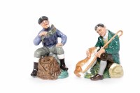 Lot 491 - TWO ROYAL DOULTON FIGURES modelled as 'The...