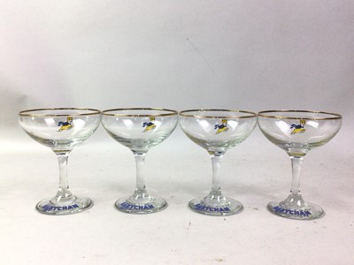Lot 197 - COLLECTION OF GLASS CHAMPAGNE COUPES
