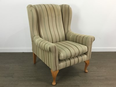 Lot 171 - PAIR OF WINGBACK ARMCHAIRS