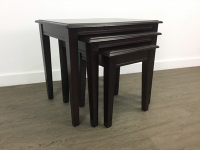 Lot 183 - NEST OF THREE TABLES