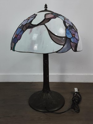 Lot 1485 - TIFFANY STYLE TABLE LAMP