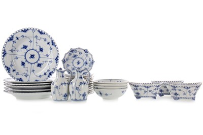 Lot 1486 - ROYAL COPENHAGEN, MATCHED BLUE & WHITE PORCELAIN DINNER SERVICE