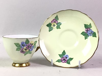 Lot 258 - HAND PAINTED TEA SERVICE