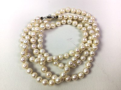 Lot 262 - TWO PEARL NECKLACES