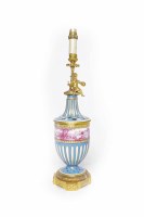Lot 507 - 19TH CENTURY PORCELAIN TABLE LAMP IN THE...