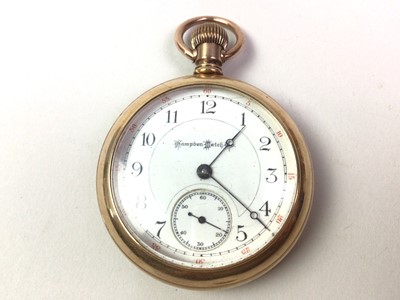 Lot 279 - GOLD PLATED POCKET WATCH