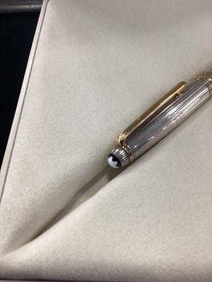 Lot 922 - MONT BLANC, SILVER MEISTERSTUCK FOUNTAIN PEN