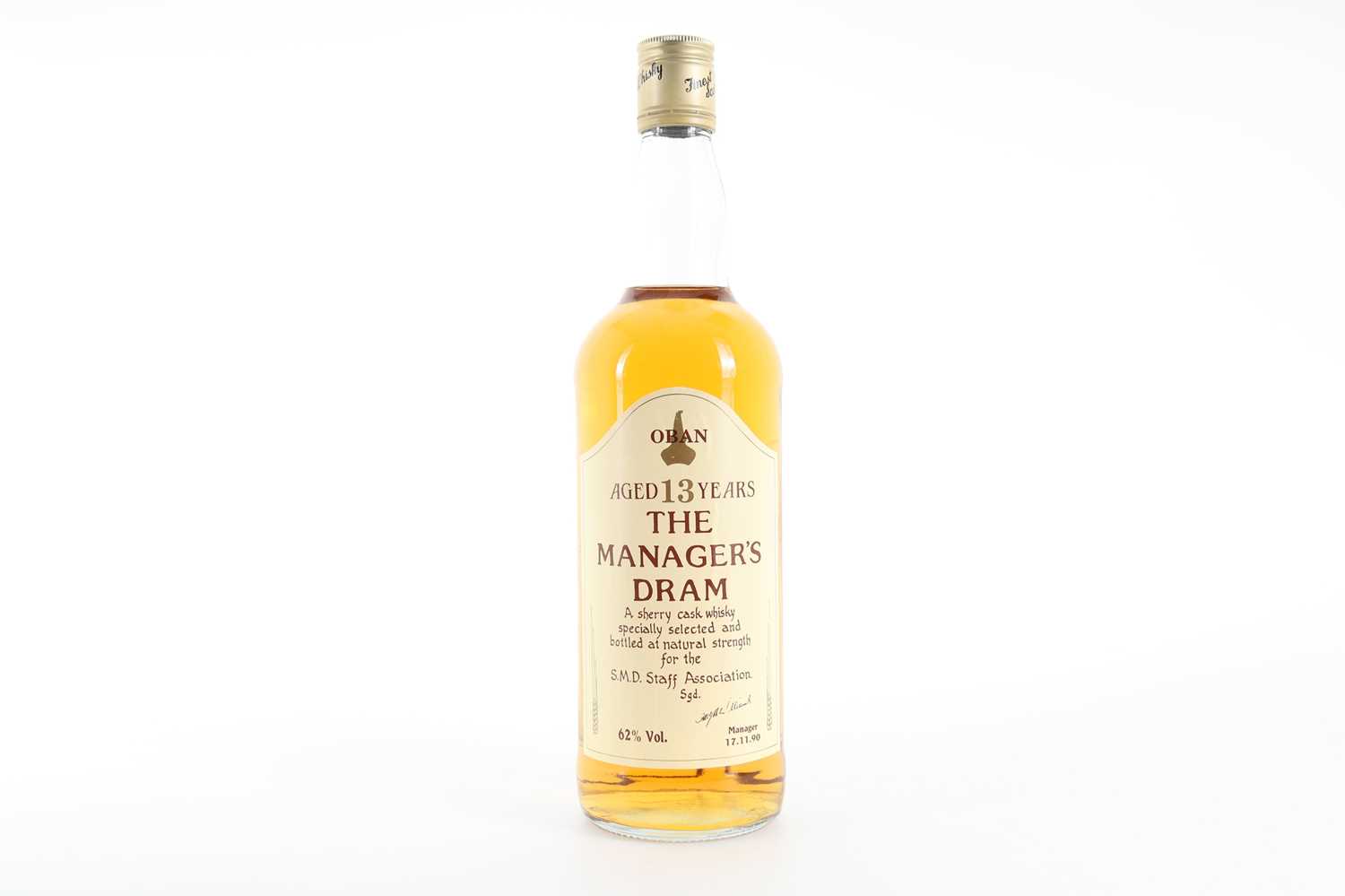 Lot 193 - OBAN 13 YEAR OLD MANAGER'S DRAM 75CL