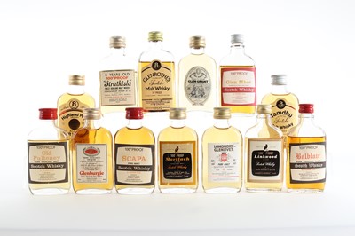 Lot 208 - 13 GORDON & MACPHAIL SINGLE MALT WHISKY MINIATURES