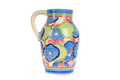 Lot 441 - CLARICE CLIFF FOR NEWPORT POTTERY, 'BLUE CHINTZ' ISIS JUG