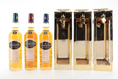 Lot 186 - GLENGOYNE 21 YEAR OLD, 17 YEAR OLD AND 10 YEAR OLD IN SPIRIT SAFE BOXES