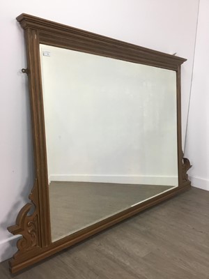 Lot 334 - GILT OVERMANTEL MIRROR