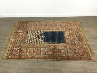 Lot 307 - TURKISH ANATOLIAN PRAYER RUG