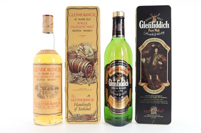 Lot 190 - GLENMORANGIE 10 YEAR OLD 75CL AND GLENFIDDICH SPECIAL RESERVE CLAN MURRAY