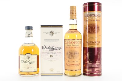 Lot 196 - DALWHINNIE 15 YEAR OLD AND GLENMORANGIE 10 YEAR OLD